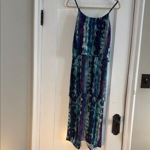 Multicolor Striped Sleeveless Dress